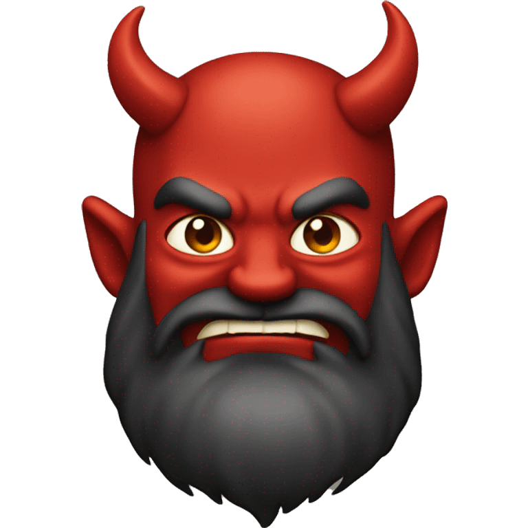 devil with a beard emoji