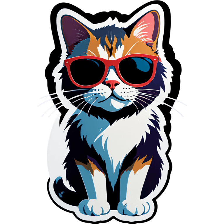 Cat with sunglasses emoji