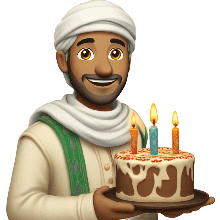 Happy Birthday from a Kashmiri man  emoji