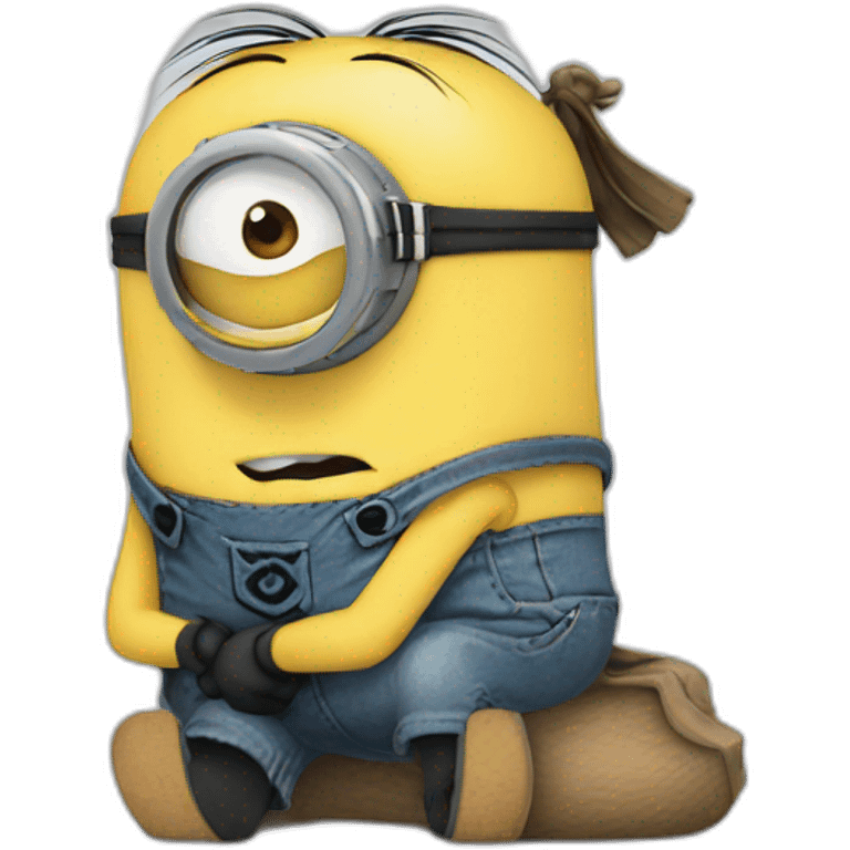 minion tired emoji