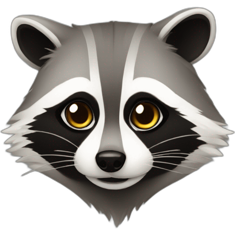 very beautiful elegant raccoon emoji