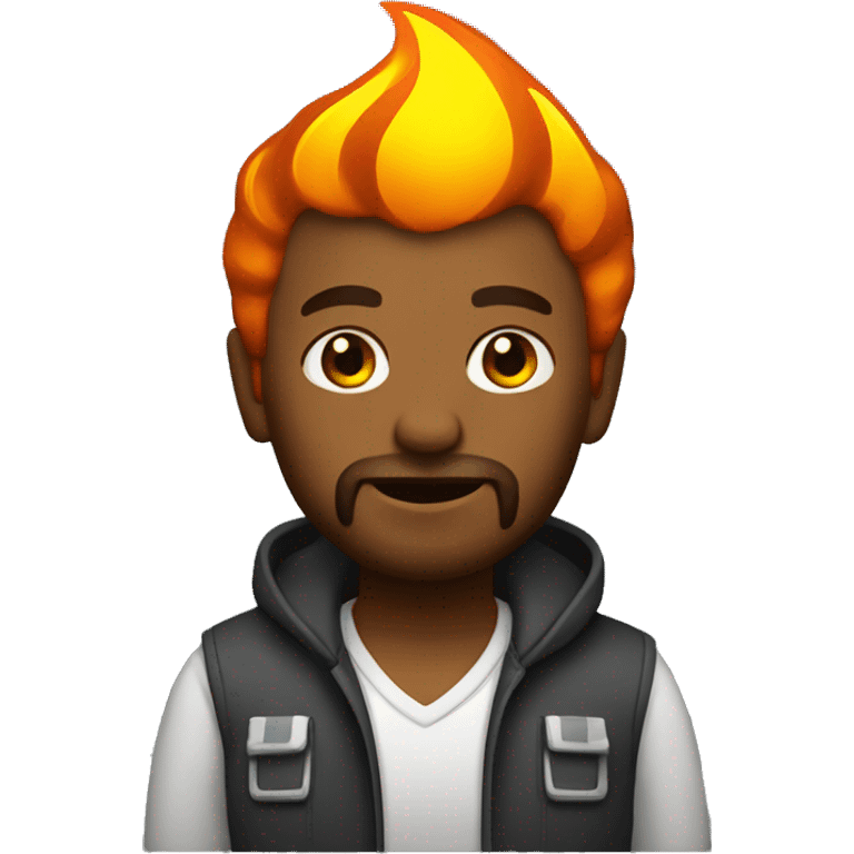 developer with fire emoji