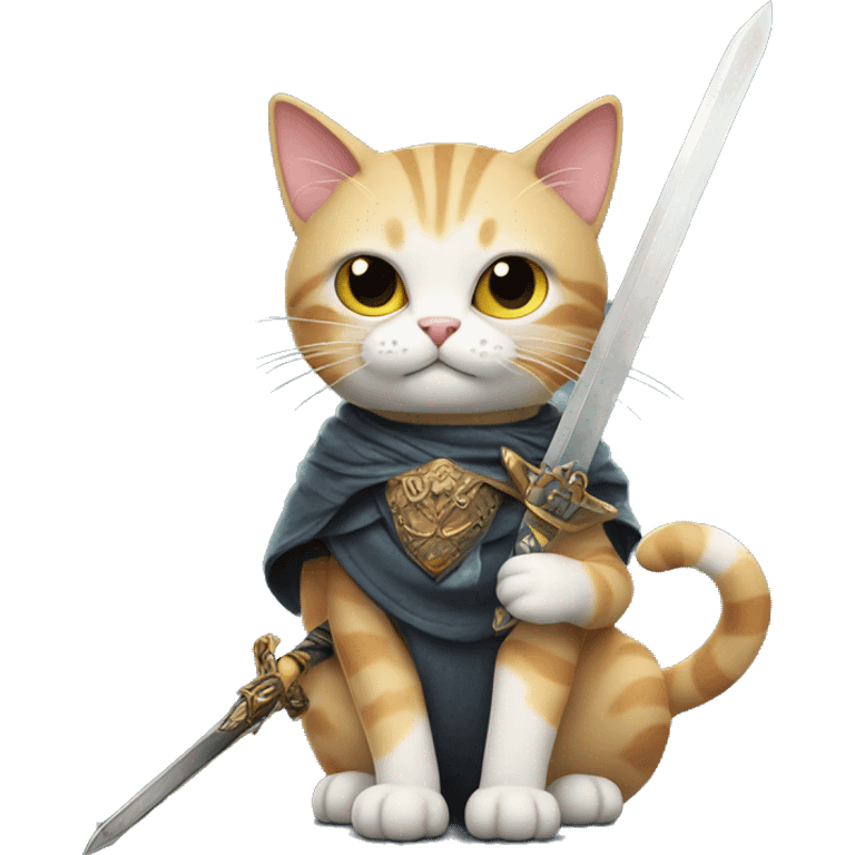 cat with sword emoji