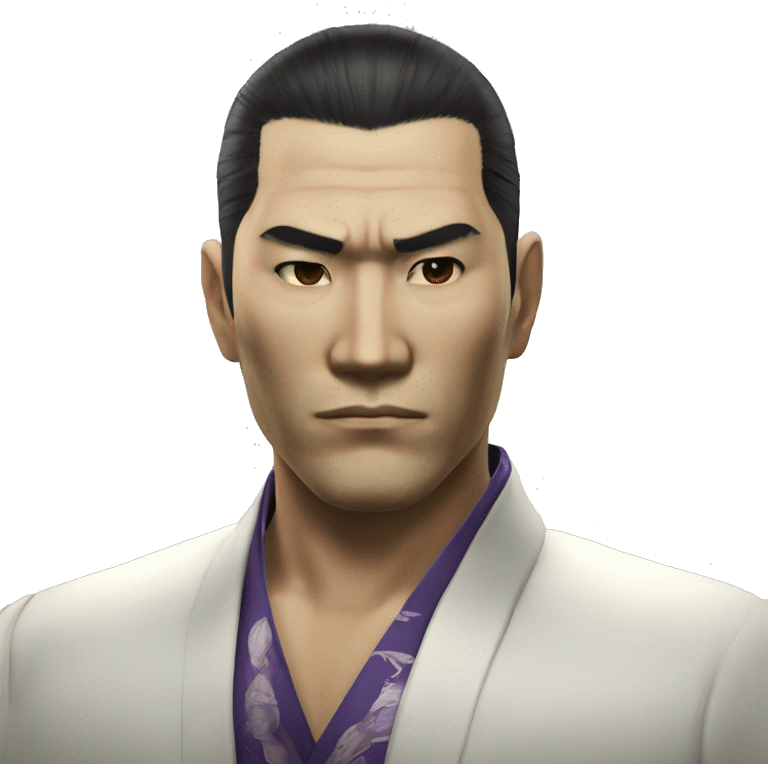 Kiryu from the game Yakuza 0  emoji