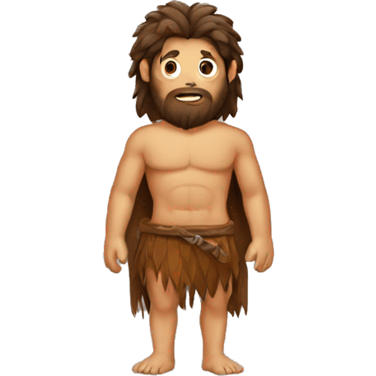 cave man clothes of leather emoji