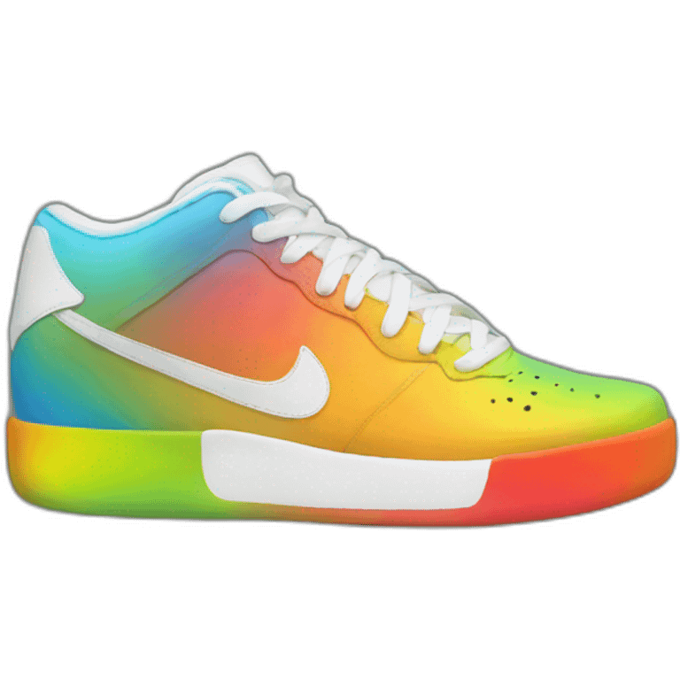 rainbow sneaker emoji