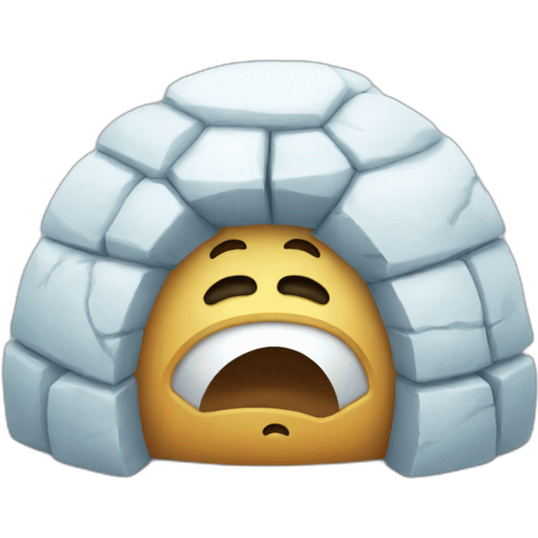 igloo crying face emoji