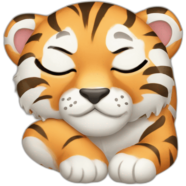 Tiger-sleeping emoji