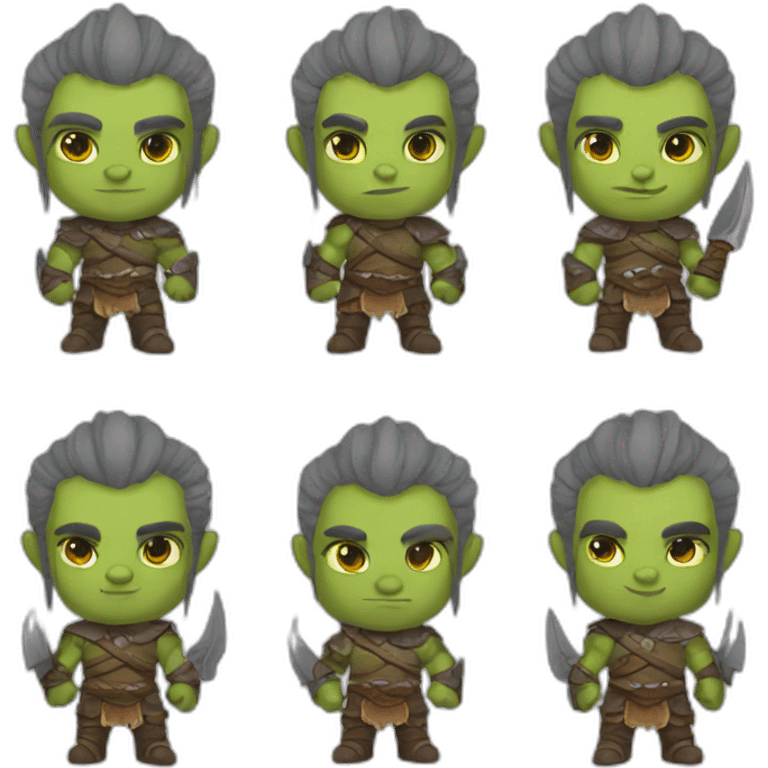 cute orc warrior emoji