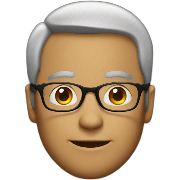 man with glasses emoji