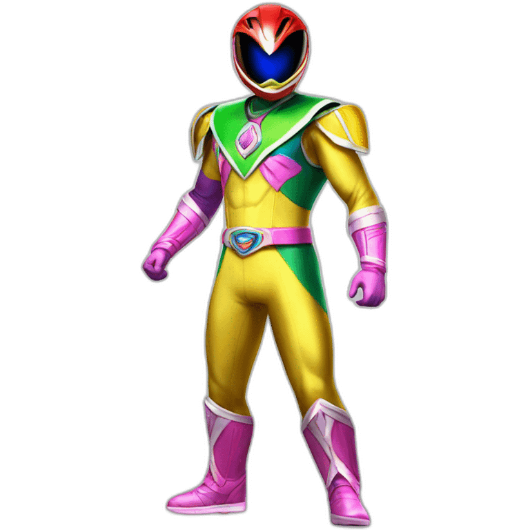 rainbow Power ranger full body emoji