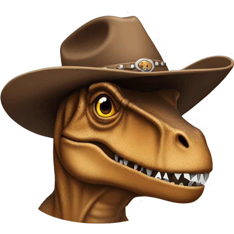 cowboy hat t-Rex emoji