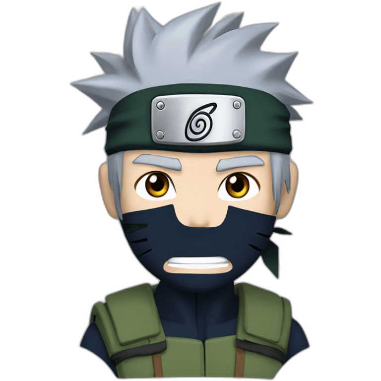 Naruto fighting kakashi emoji