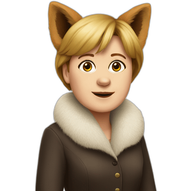 angela merkel as a furry emoji