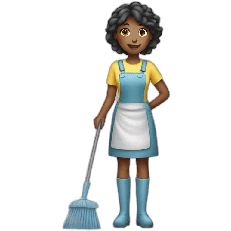 cleaner girl emoji