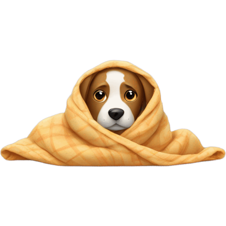 dog in a blanket  emoji