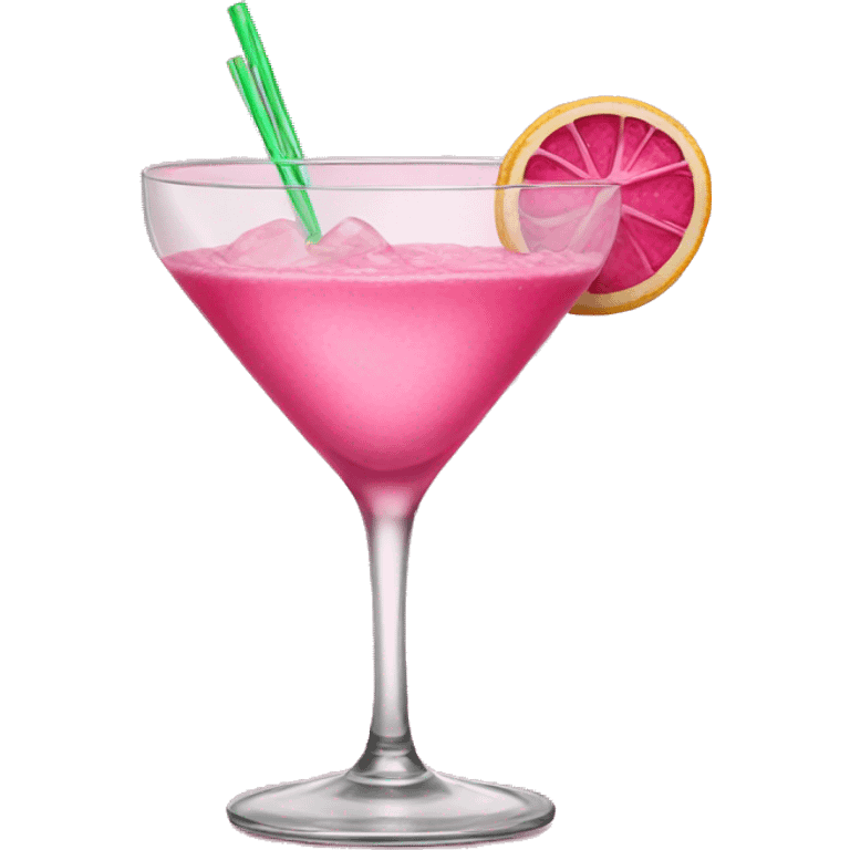 Pink cocktail emoji