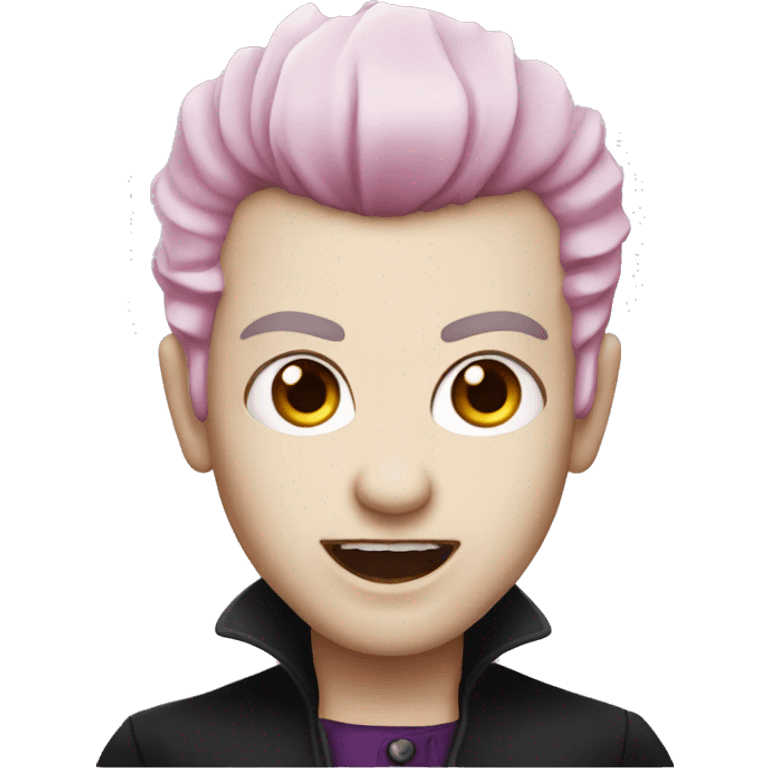 Vampire with pink hair emoji