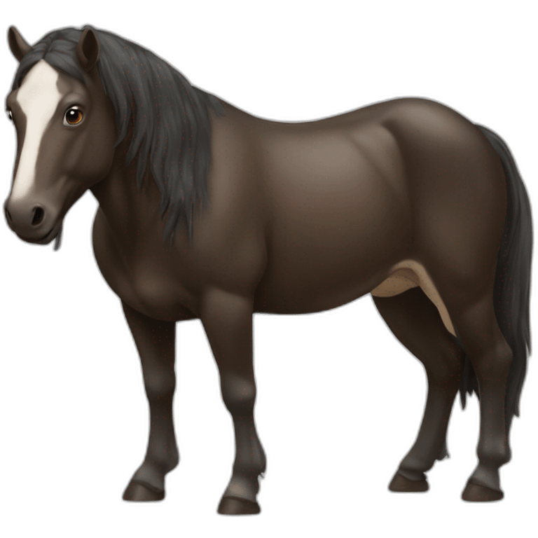 cheval avec taureau emoji