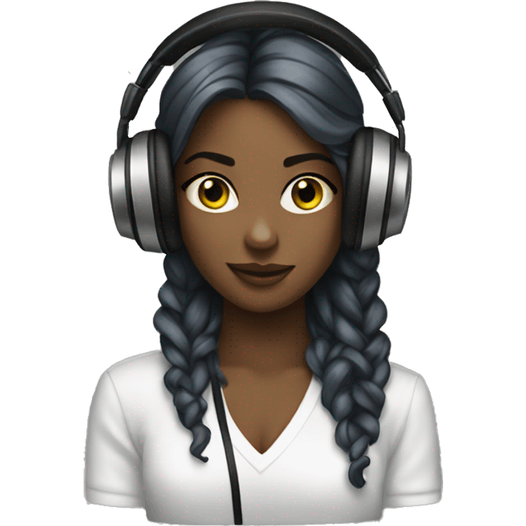 Girl dj emoji