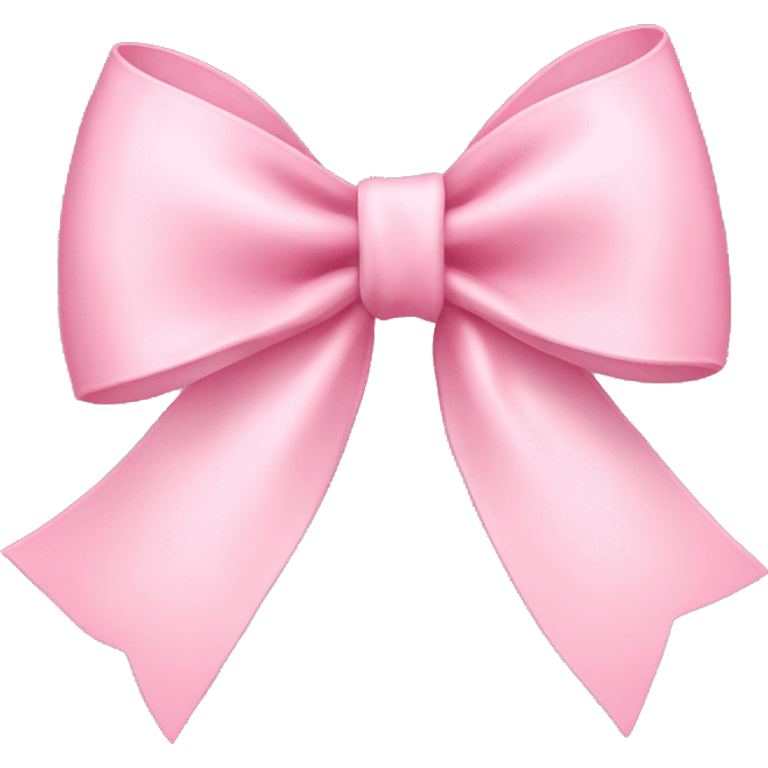 light pink ribbon bow emoji