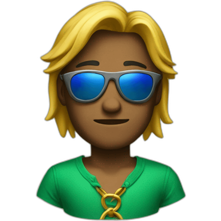 Link with sunglasses emoji