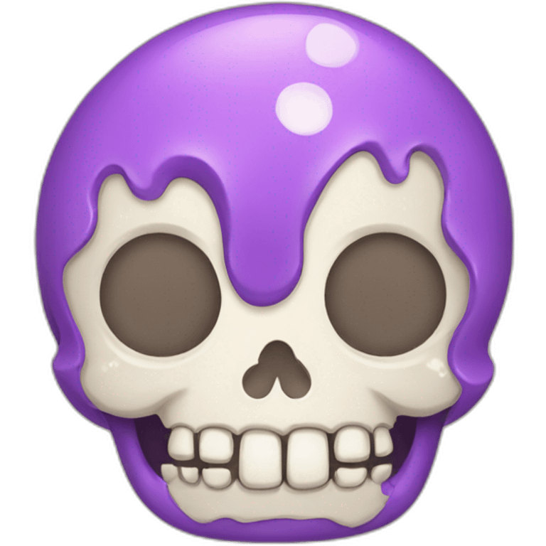 kawaii skull emoji