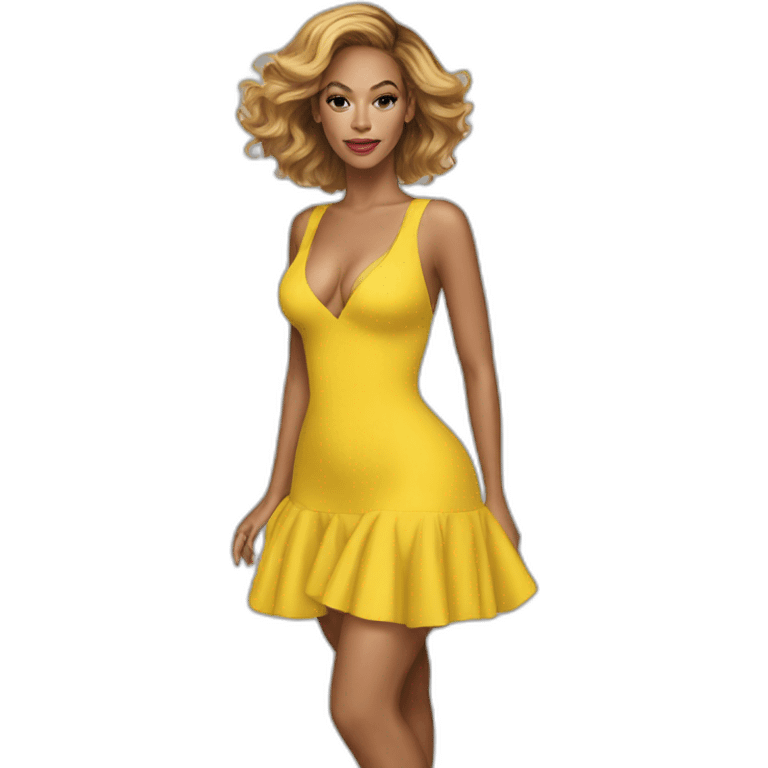 Beyoncé Yellow dress emoji