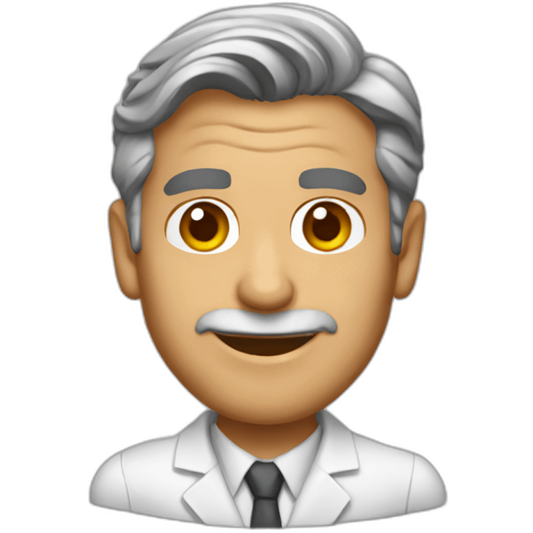 George Clooney scientist emoji