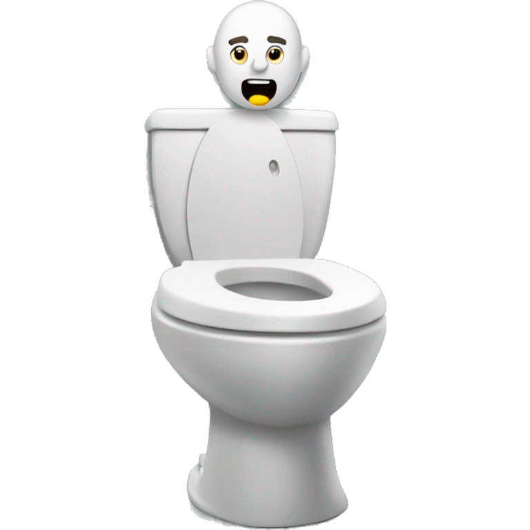 A man in the toilet emoji