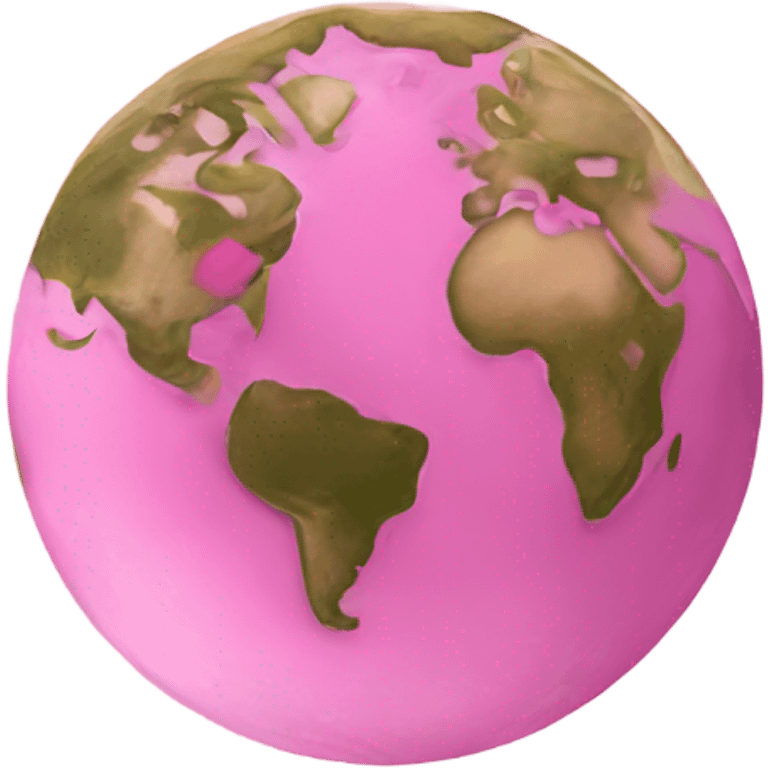 paste pink earth  emoji