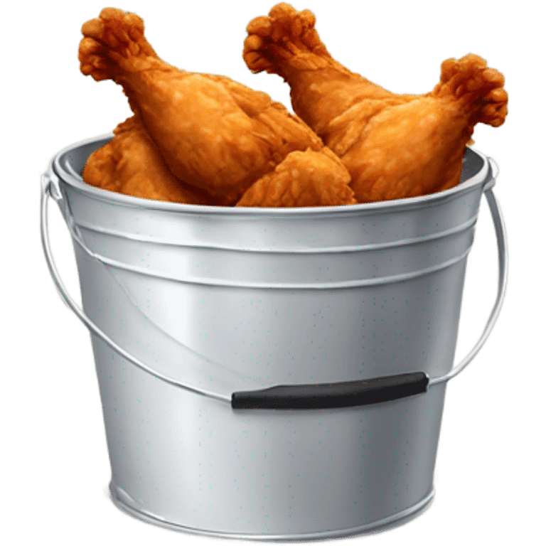 Bucket of fried chicken emoji