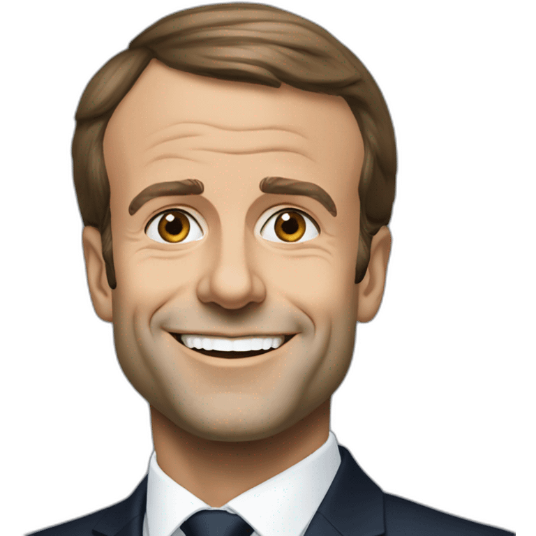 Emmanuel macron IOS style emoji