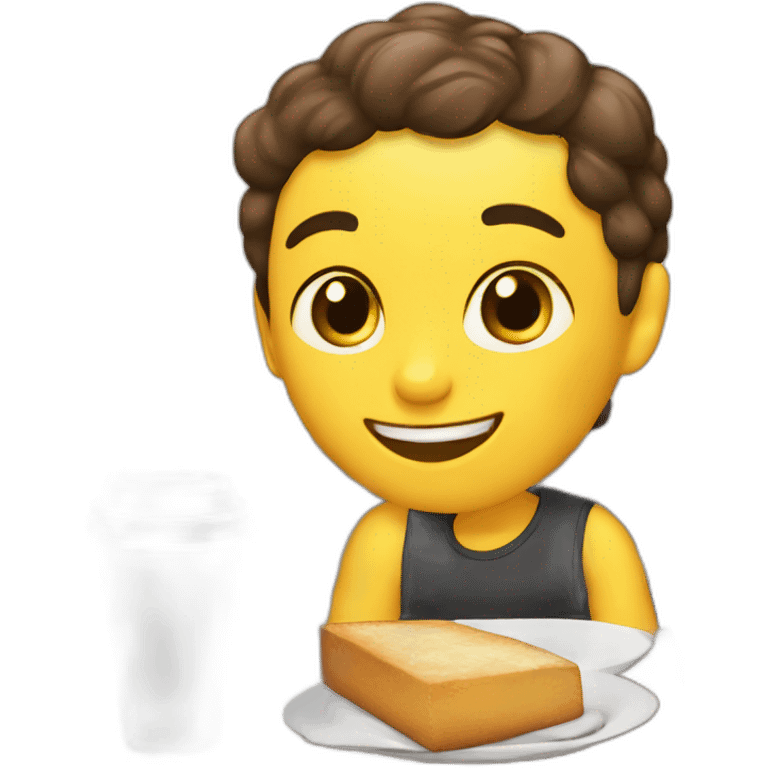 café com leite emoji