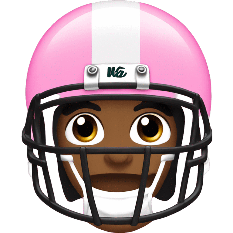 Girly Football jersey pink emoji