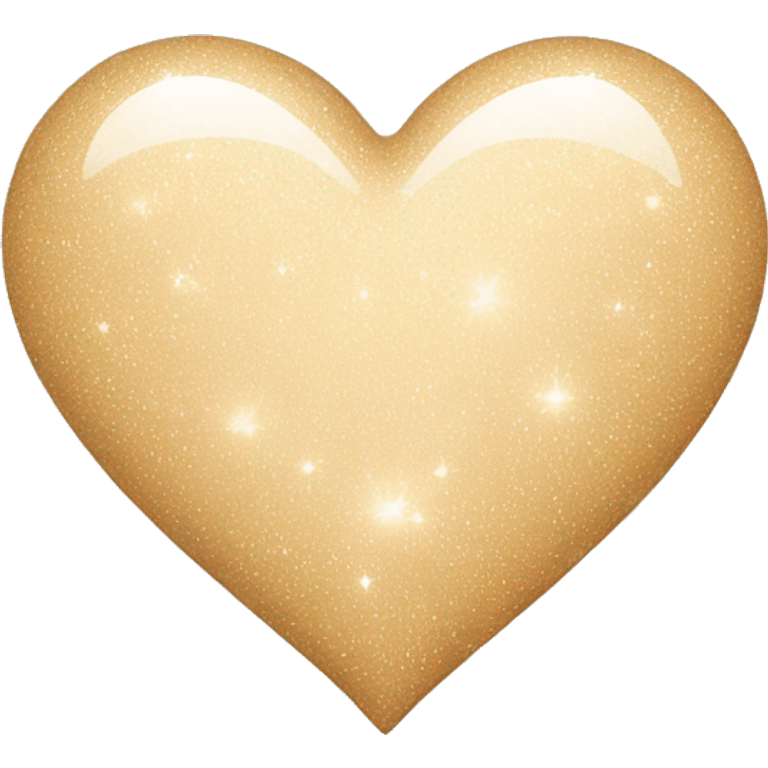 beige heart with a sparkle emoji