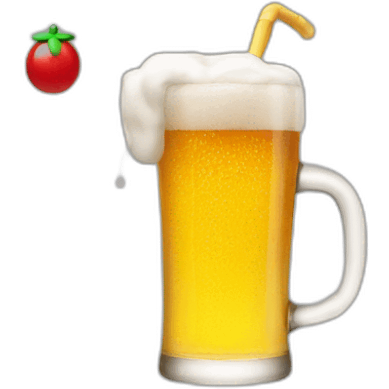 Mario drink beer emoji