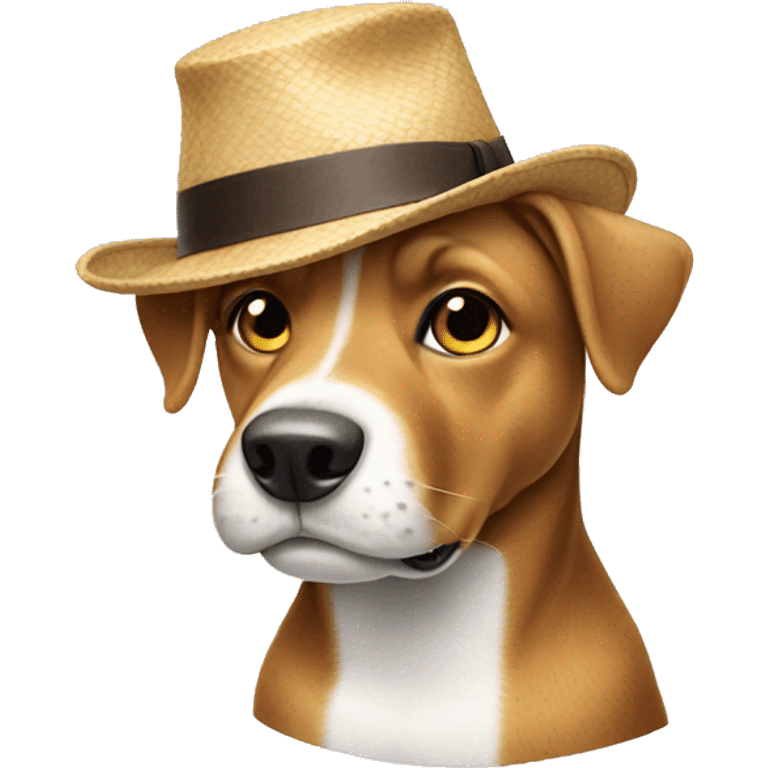 Dog tipping hat emoji