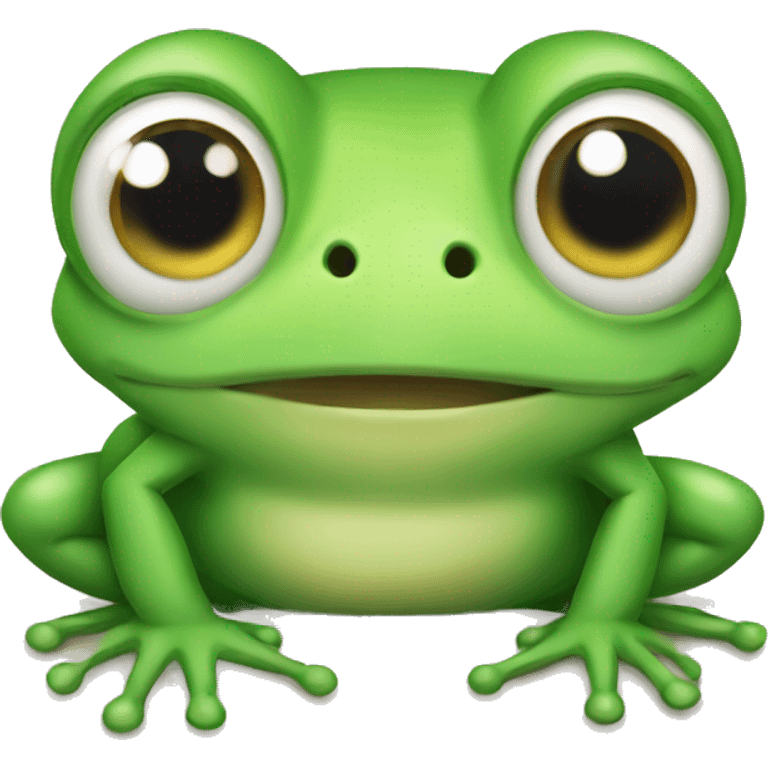 Cute frog  emoji