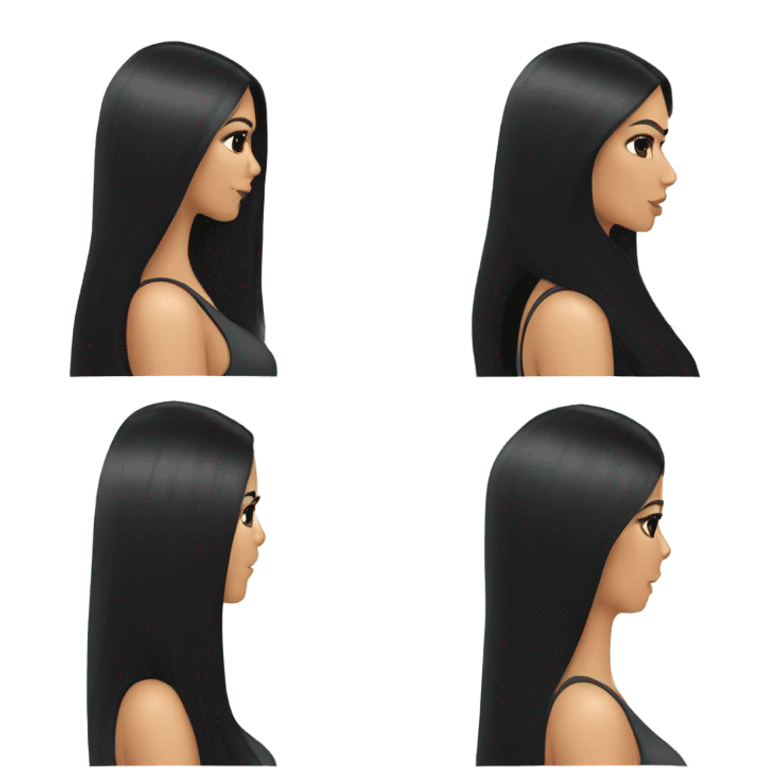 Kim K back view emoji