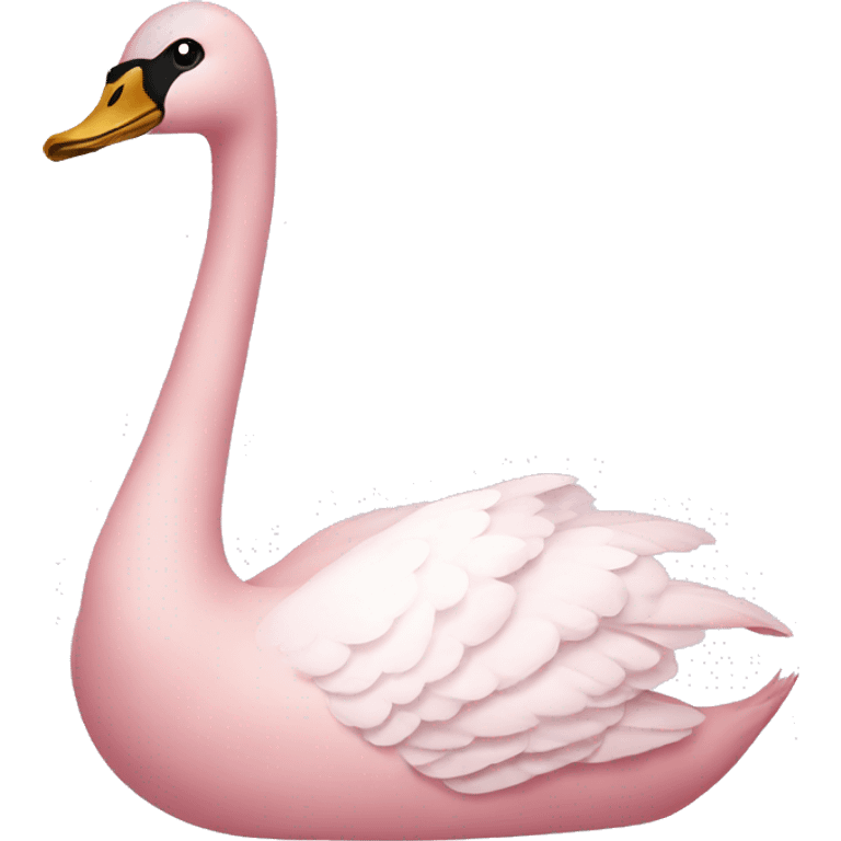 pastel pink swan emoji