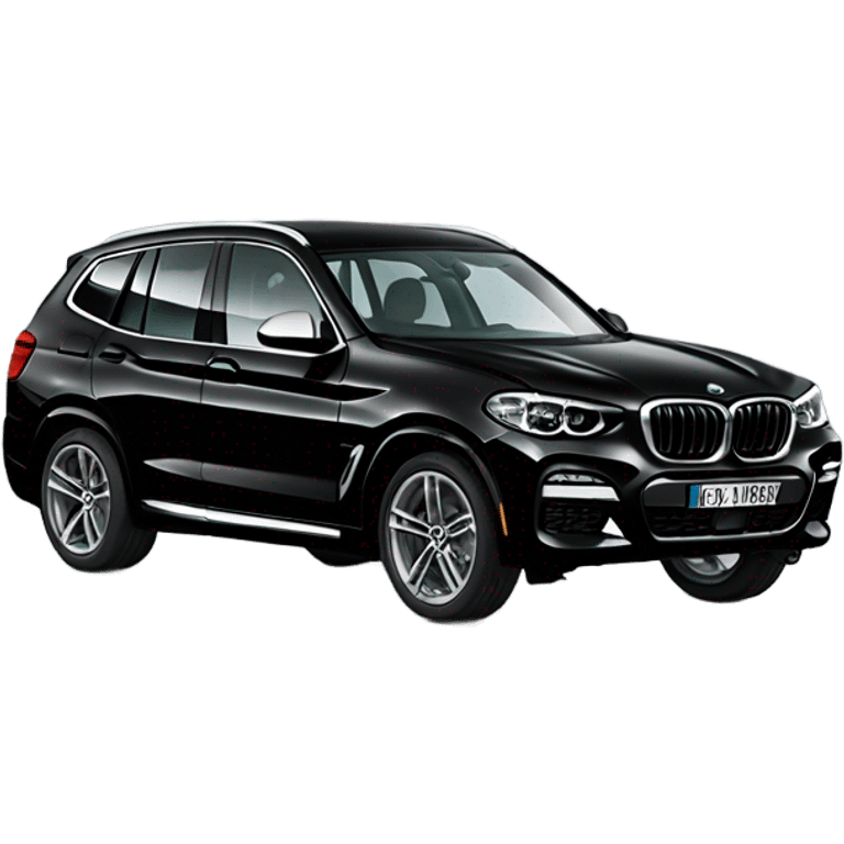 black BMW x3 Msport emoji