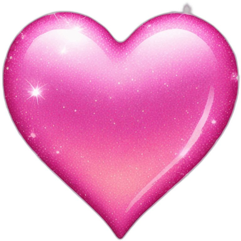 Pink heart with sparkle emoji