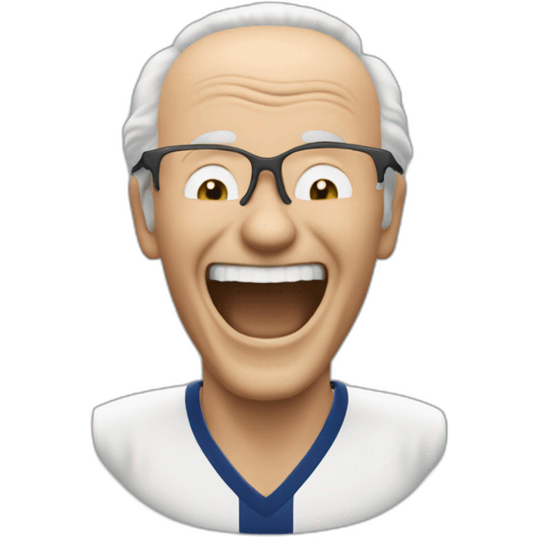 Franz Beckenbauer laughing emoji