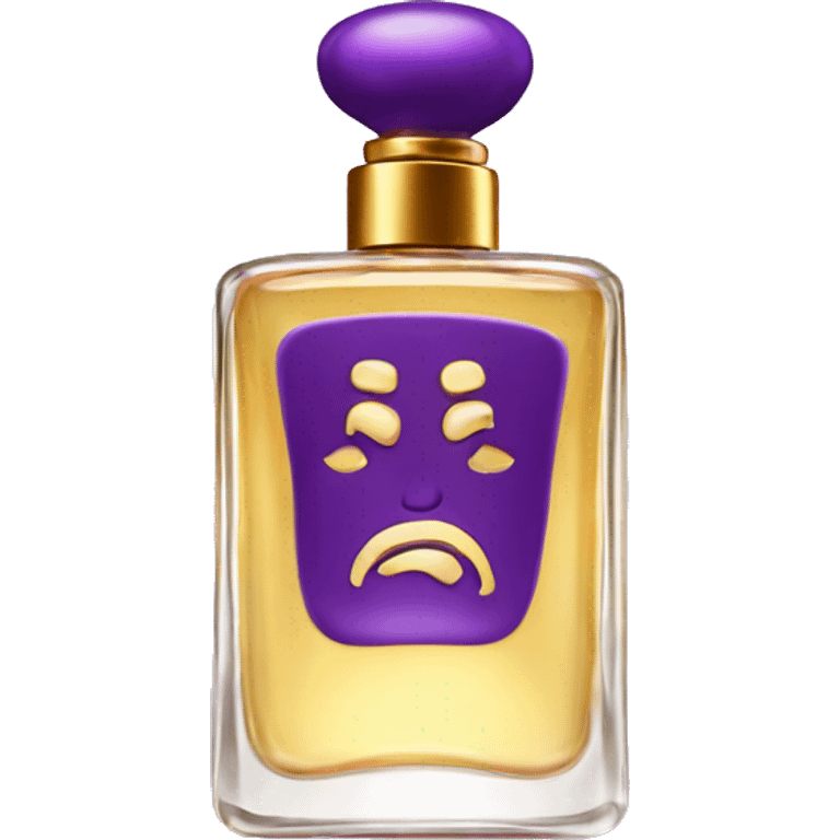 Purple and gold perfume  emoji