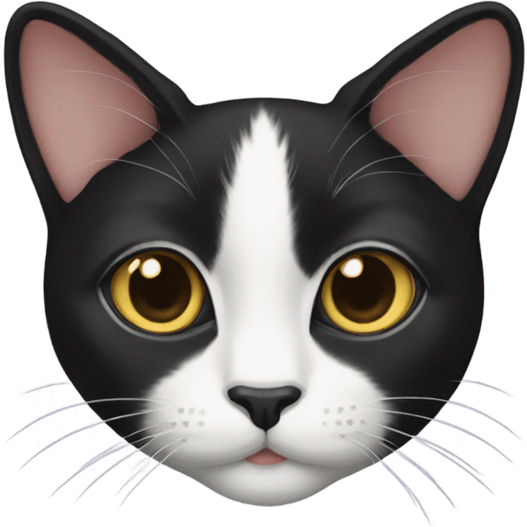 Female tuxedo cat emoji