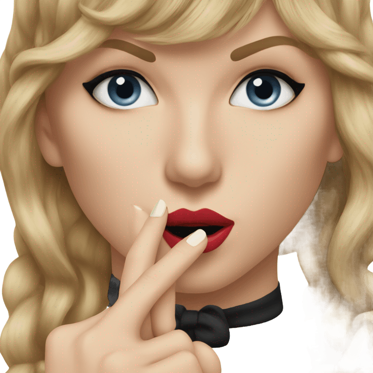 Taylor swift shh emoji