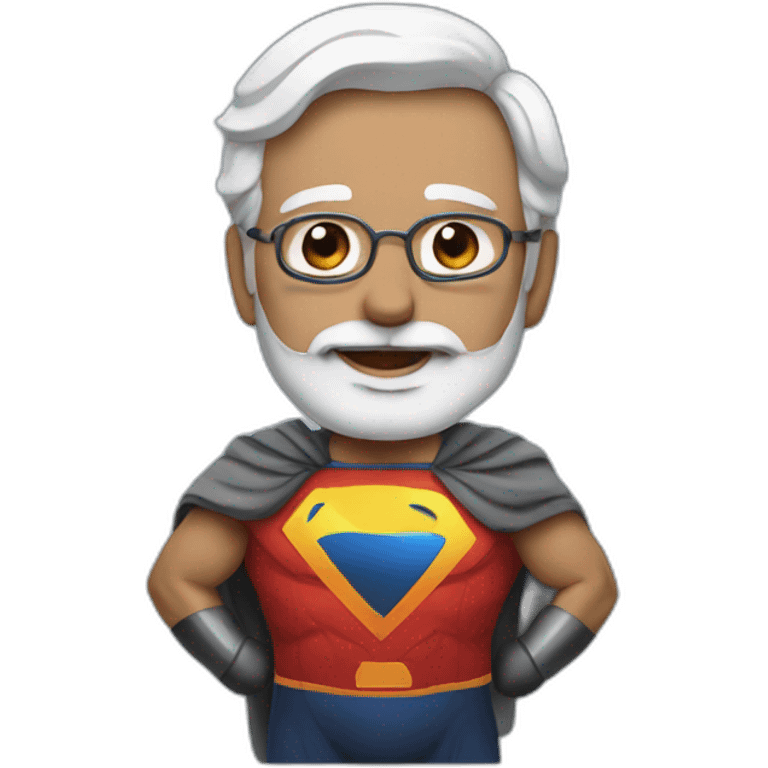 Modi super man emoji