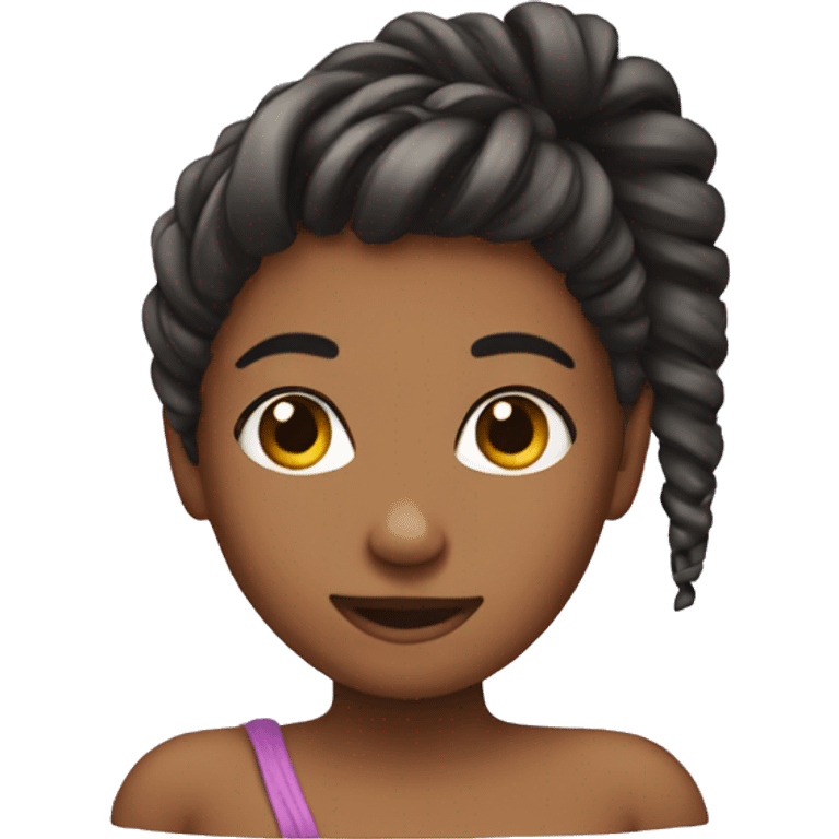 Flirty hair twist emoji