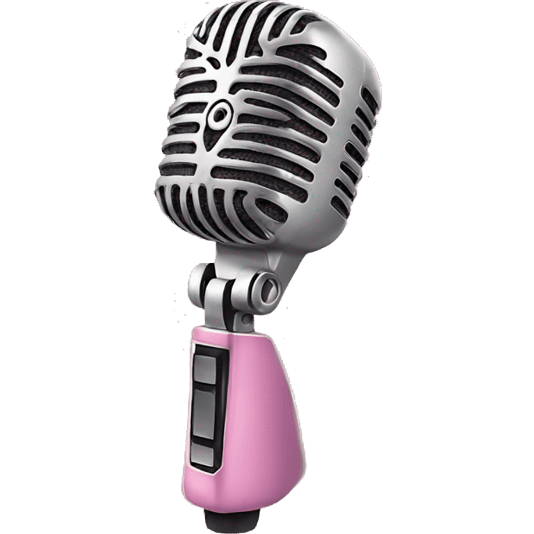 Pink microphone  emoji